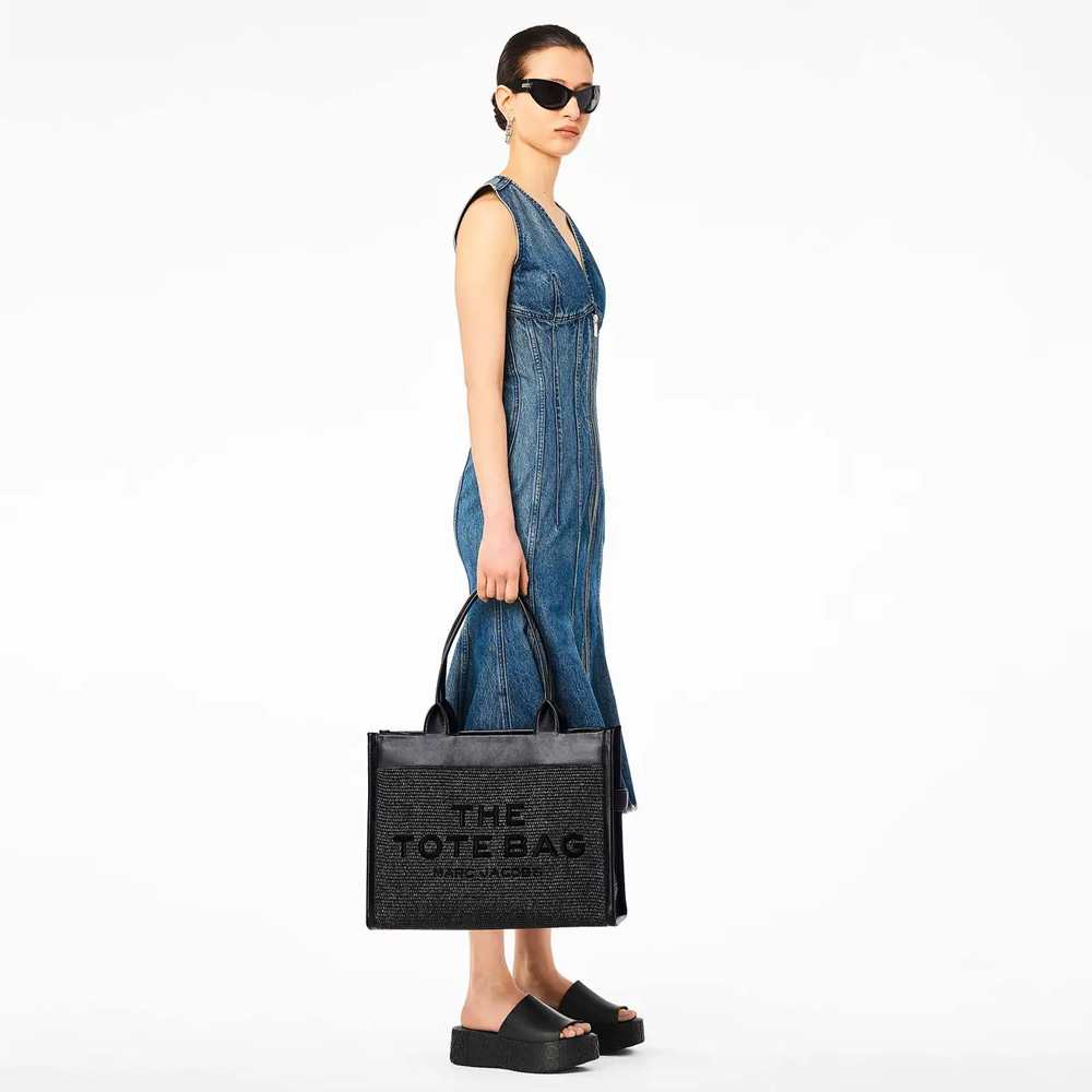 СУМКА MARC JACOBS THE WOVEN DTM LARGE TOTE BAG BLACK