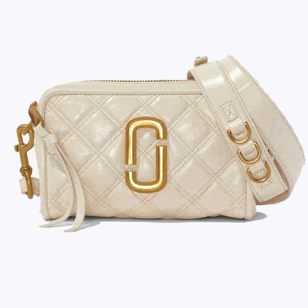 СУМКА MARC JACOBS THE QUILTED SOFTSHOT 21 IVORY