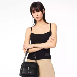 СУМКА THE J MARC CHAIN MINI SATCHEL BLACK/SILVER