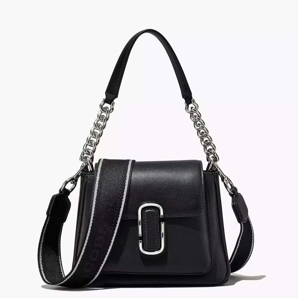 СУМКА THE J MARC CHAIN MINI SATCHEL BLACK/SILVER