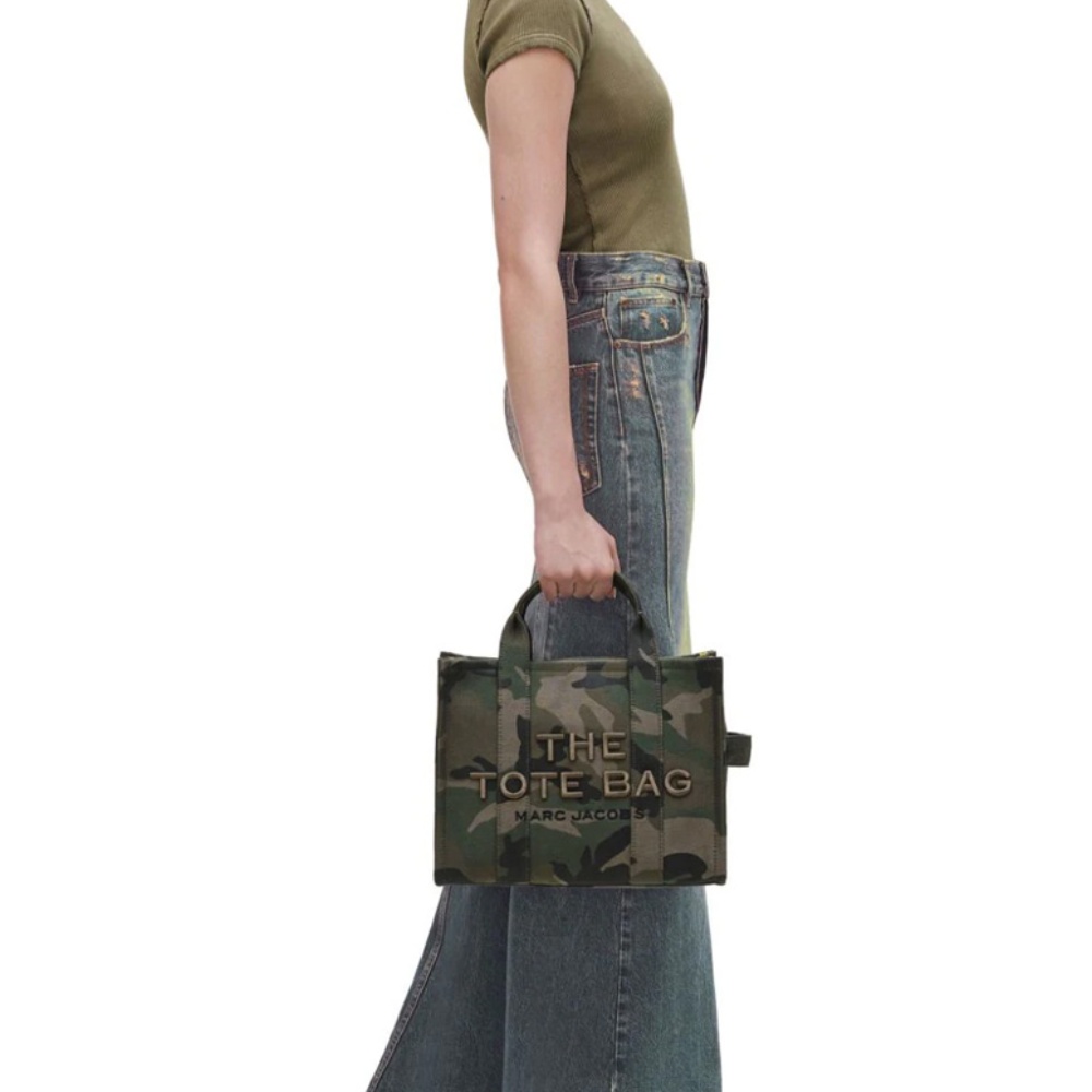 СУМКА MARC JACOBS THE CAMO JACQUARD MEDIUM TOTE BAG GREEN