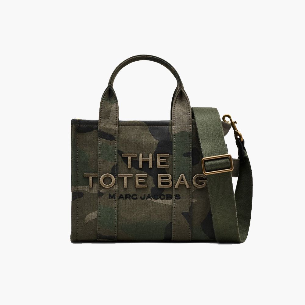 СУМКА MARC JACOBS THE CAMO JACQUARD SMALL TOTE BAG GREEN