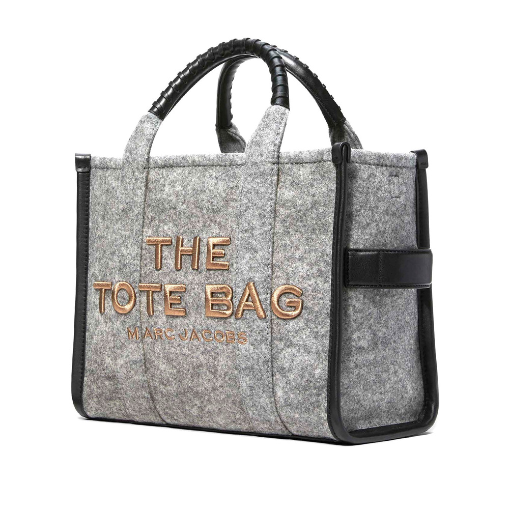 СУМКА MARC JACOBS THE FELT FLANNEL MEDIUM TOTE BAG HEATHER GREY