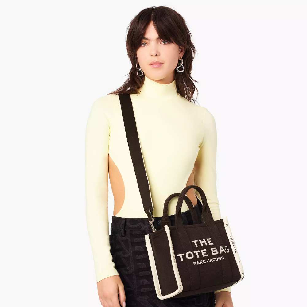 СУМКА MARC JACOBS THE JACQUARD SMALL TOTE BAG BLACK