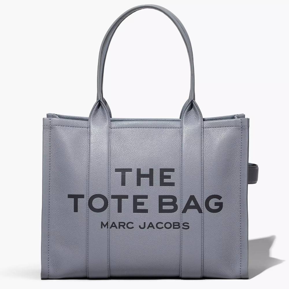 СУМКА MARC JACOBS THE LEATHER LARGE TOTE BAG WOLF GREY