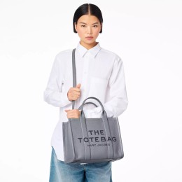 СУМКА MARC JACOBS THE LEATHER MEDIUM TOTE BAG WOLF GREY