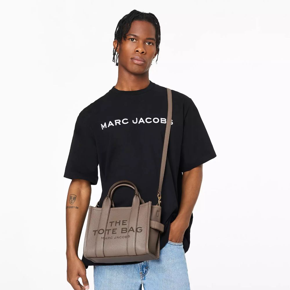 СУМКА MARC JACOBS THE LEATHER SMALL TOTE BAG CEMENT