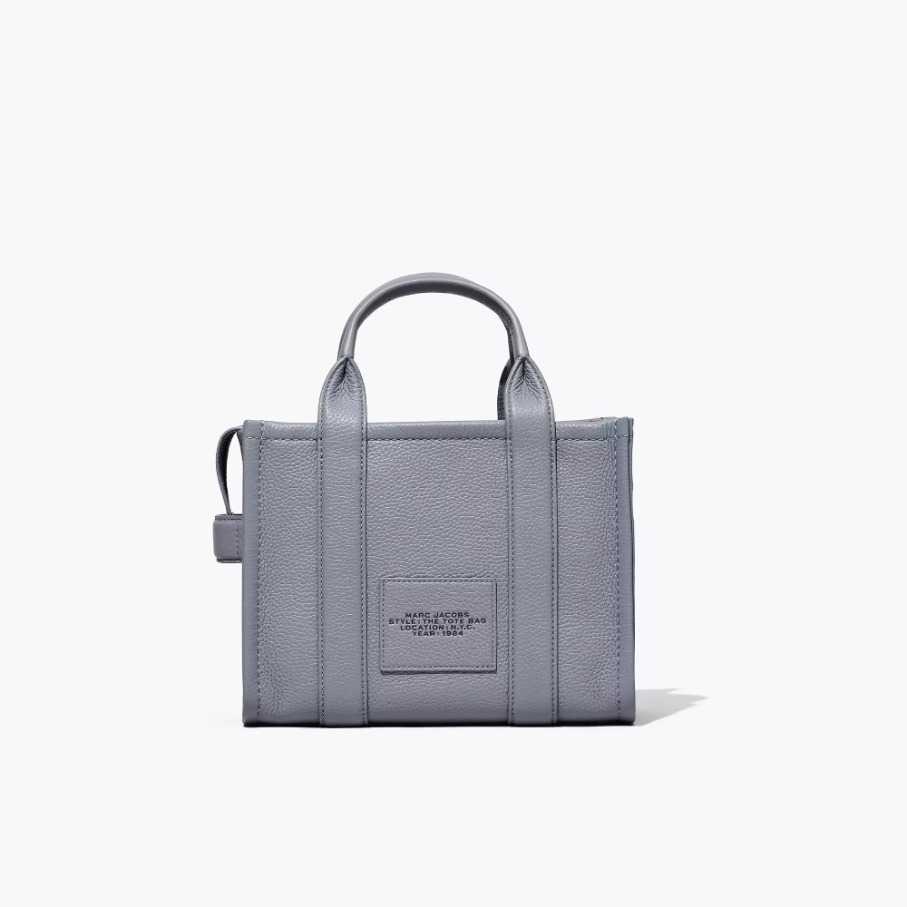 СУМКА MARC JACOBS THE LEATHER SMALL TOTE BAG WOLF GREY