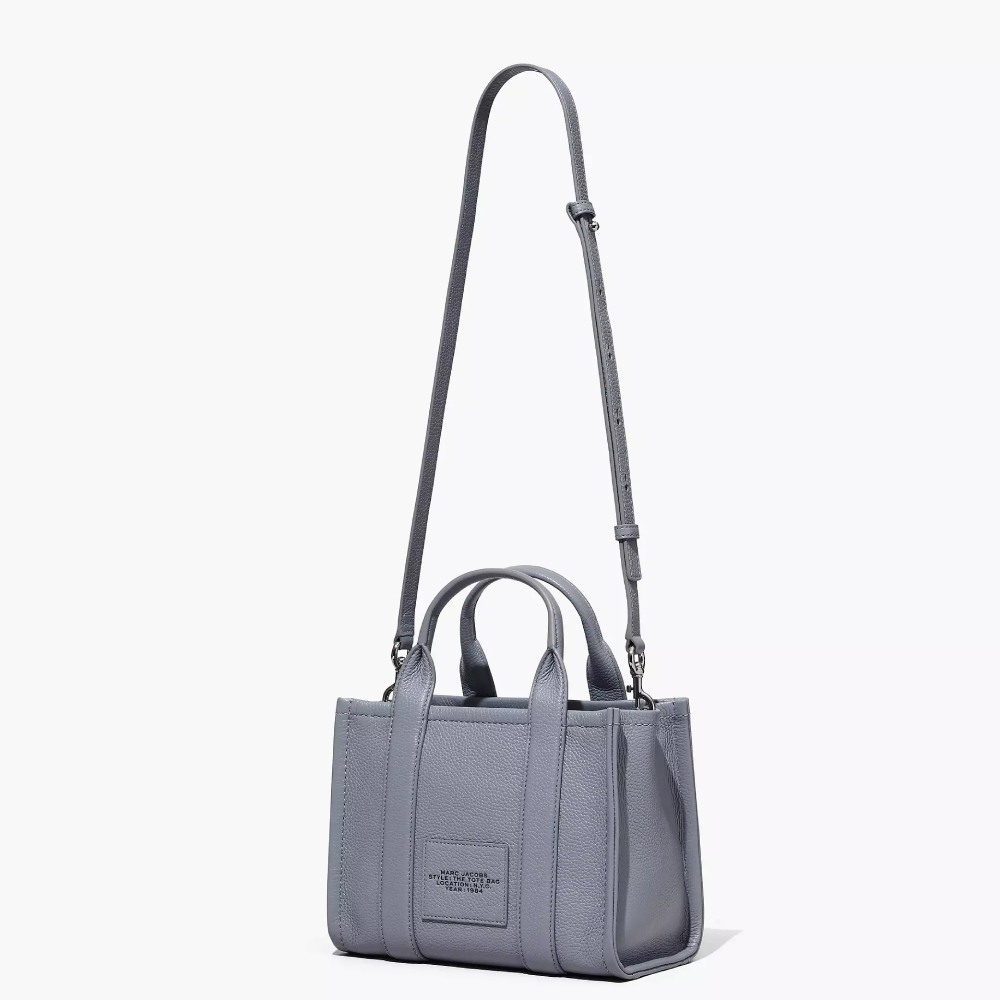 СУМКА MARC JACOBS THE LEATHER SMALL TOTE BAG WOLF GREY
