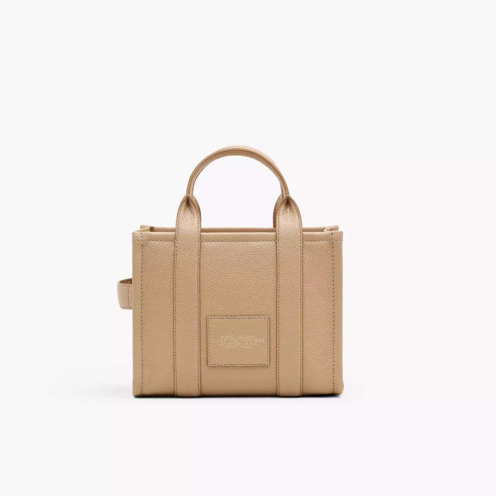 СУМКА MARC JACOBS THE LEATHER SMALL TOTE BAG CAMEL