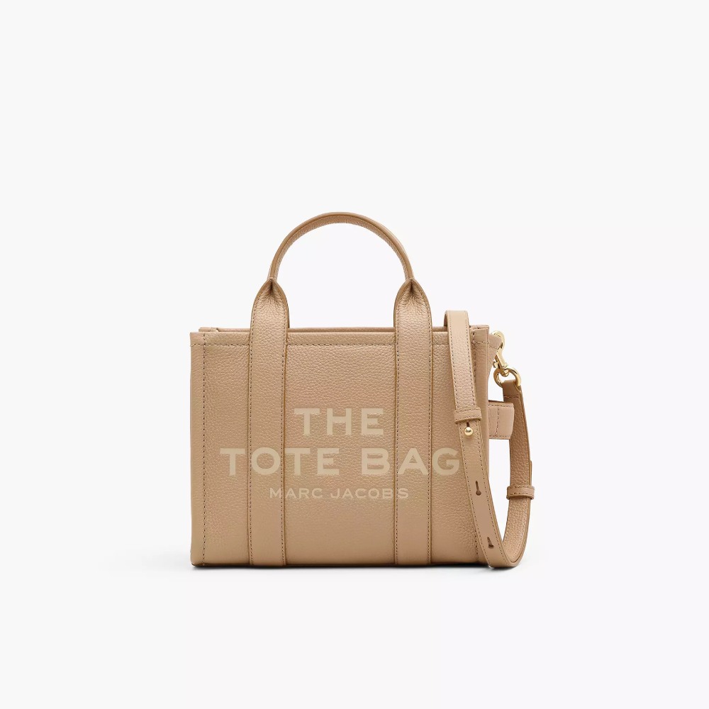 СУМКА MARC JACOBS THE LEATHER SMALL TOTE BAG CAMEL