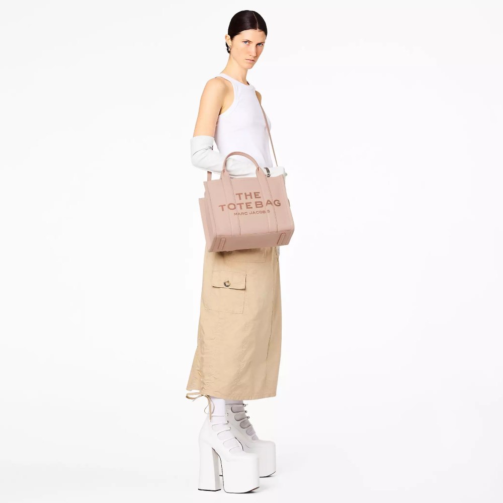 СУМКА MARC JACOBS THE LEATHER MEDIUM TOTE BAG ROSE DUST