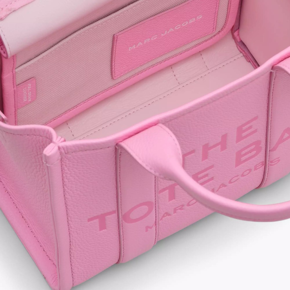 СУМКА MARC JACOBS THE LEATHER SMALL TOTE BAG CANDY PINK