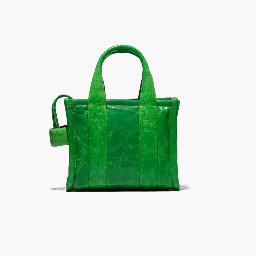 СУМКА MARC JACOBS THE SHINY CRINKLE MINI TOTE FERN GREEN