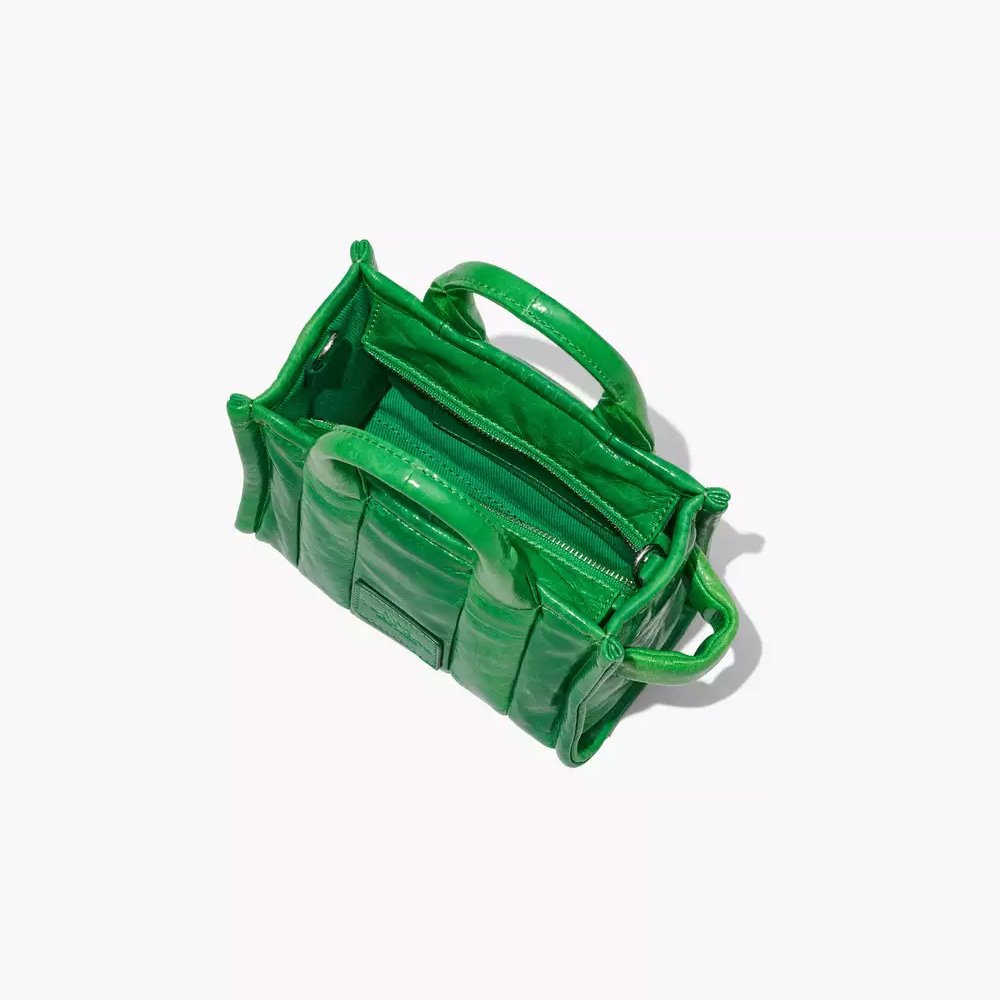 СУМКА MARC JACOBS THE SHINY CRINKLE MINI TOTE FERN GREEN