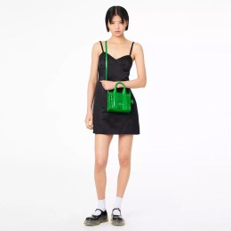 СУМКА MARC JACOBS THE SHINY CRINKLE MINI TOTE FERN GREEN