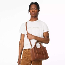 СУМКА MARC JACOBS THE LEATHER SMALL TOTE BAG ARGAN OIL