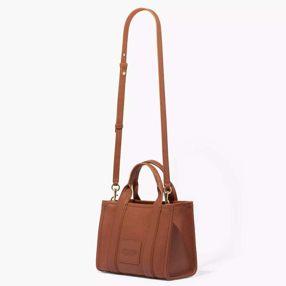 СУМКА MARC JACOBS THE LEATHER SMALL TOTE BAG ARGAN OIL